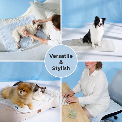 【Up to $20 Off】Bedsure Cooling Thin & Thick Mat for Dogs – Q-MAX>0.4 Washable Pet Cooling Pad, No Gel, No Electric, Non-Slip Summer Crate Bed for Large Dogs,Deals for You Days