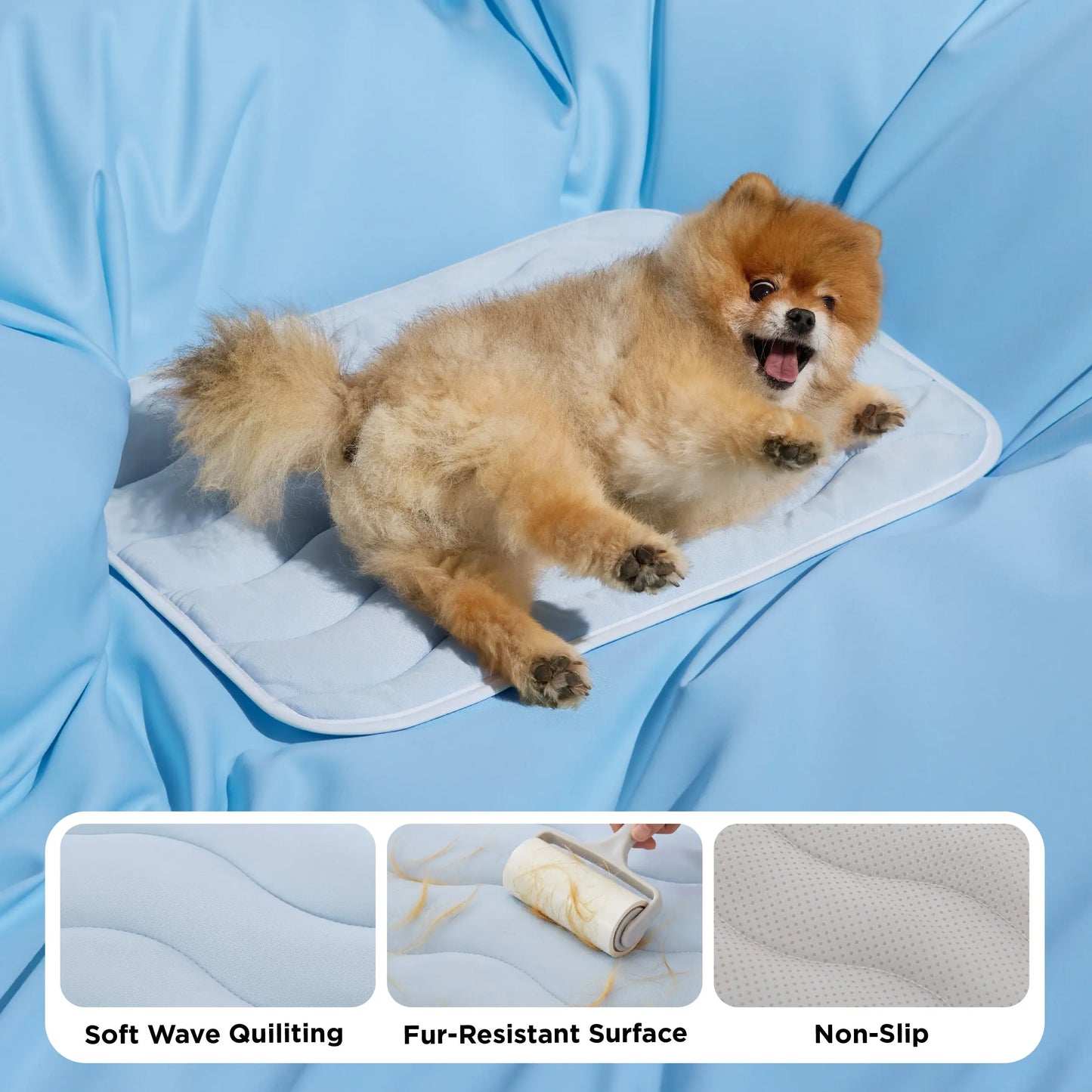 【Up to $20 Off】Bedsure Cooling Thin & Thick Mat for Dogs – Q-MAX>0.4 Washable Pet Cooling Pad, No Gel, No Electric, Non-Slip Summer Crate Bed for Large Dogs,Deals for You Days