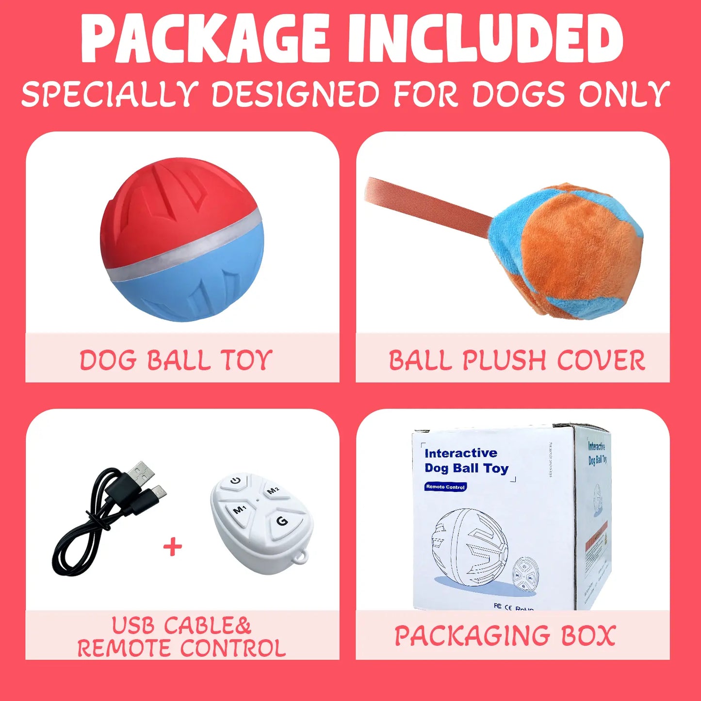 Smart Interactive Dog Toy, Chew Resistant, Dental Care, Outdoor, Rechargeable, for Small and Large Dogs Stri Charged Cat Ball Toy Physical Strength Automatic Kitten Interactive Balls Scaredy Crow Kicker Cat Toy Inter Cat Cats Fishing Rod Feather Aut Dog