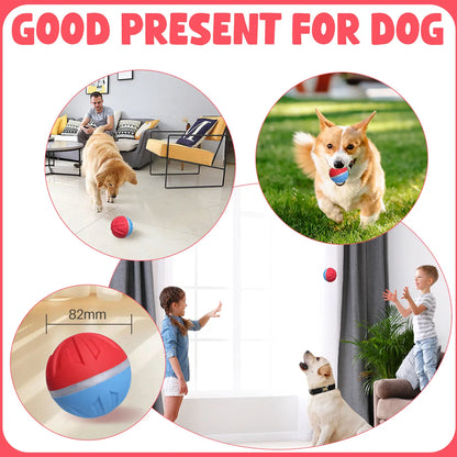 Smart Interactive Dog Toy, Chew Resistant, Dental Care, Outdoor, Rechargeable, for Small and Large Dogs Stri Charged Cat Ball Toy Physical Strength Automatic Kitten Interactive Balls Scaredy Crow Kicker Cat Toy Inter Cat Cats Fishing Rod Feather Aut Dog